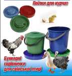 Бункерні годівниці для курей - гусей - індиків і іншої птиці .