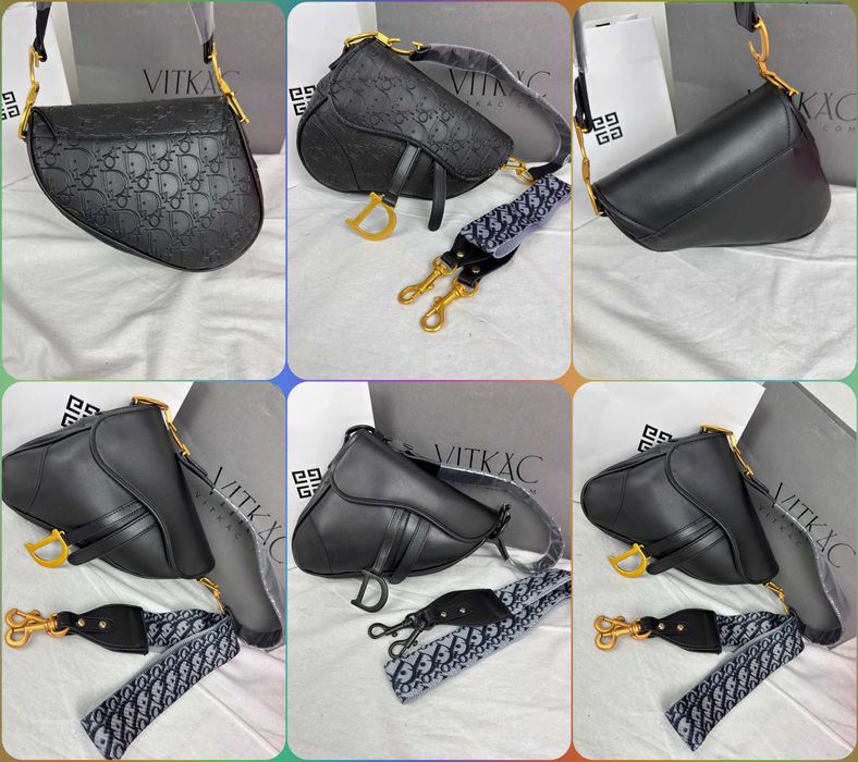 Torebka siodło Christian Dior czarne torebka monogram damska nowość