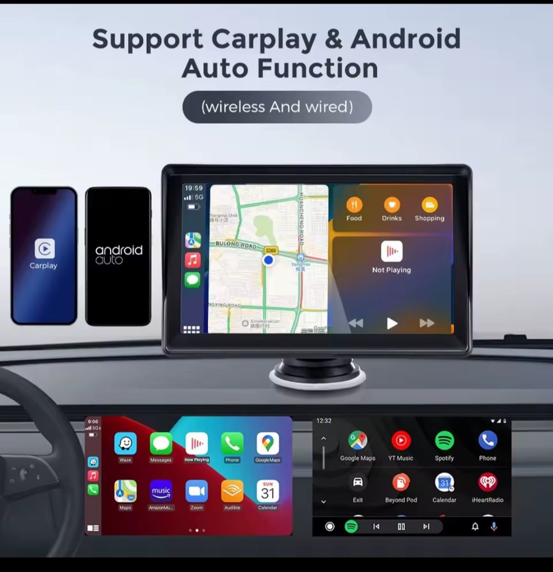 Radio android 7" uniwersalne multimedialne Carpley Android auto