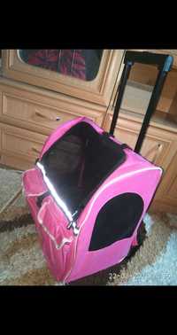 Transporter / plecak na kòłkach  dla psa/kota   do 15 kg