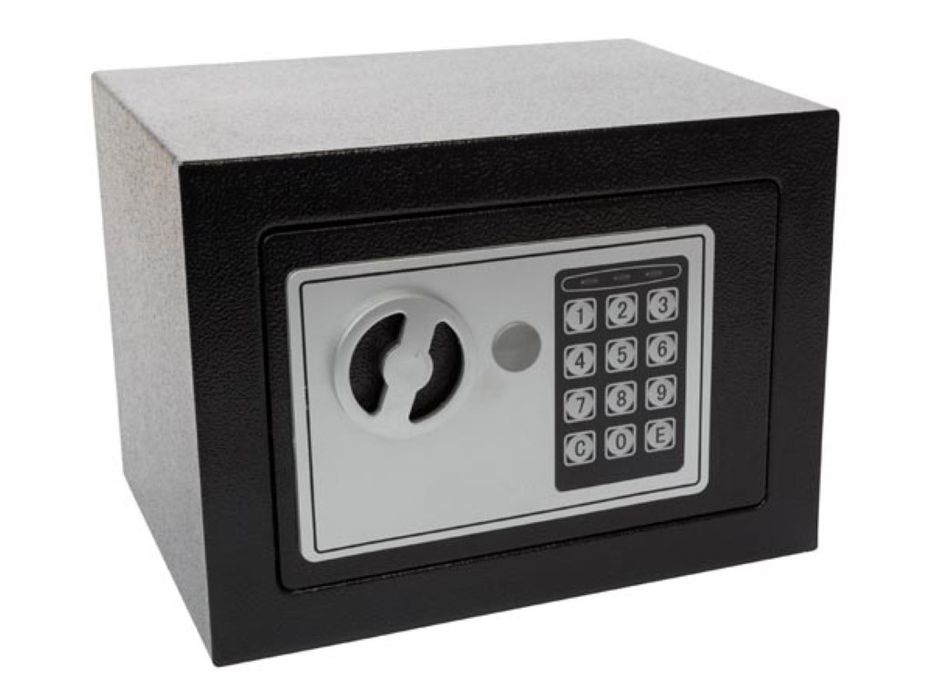 cofre digital com código Perel BG90014 NOVO