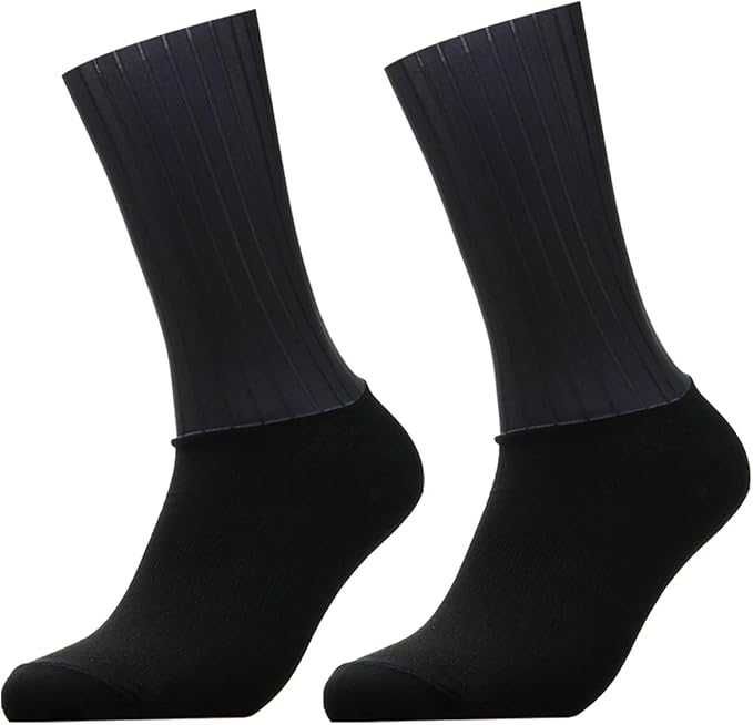 Meias Aero Antiderrapantes Silicone Ciclismo Desportos