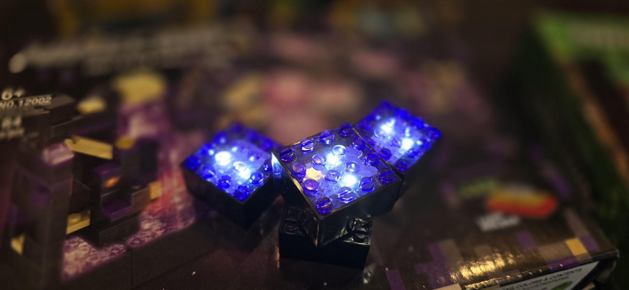 Minecraft 4in1 Led підствітка конструктор 728 деталей Lego Окремо