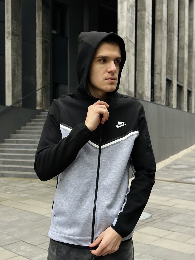 Мужская кофта худи зип худи  Nike Tech Fleece