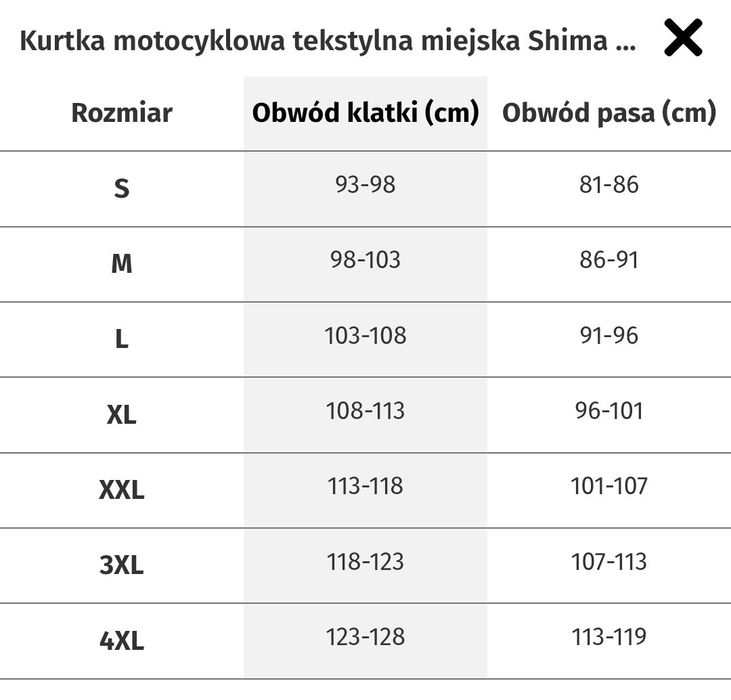 Kurtka motocyklowa Shima Drift męska XL