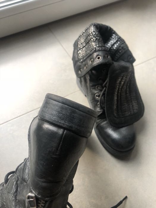 Buty wysokie za kostkę numeracja zaniżona pasują na 37