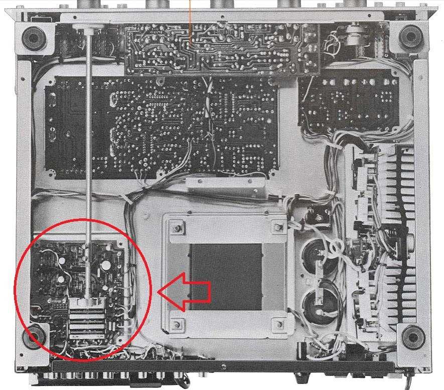 Marantz 2252 - Selektor wejść audio, PCB