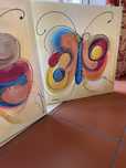 Telas borboletas pintado à mão