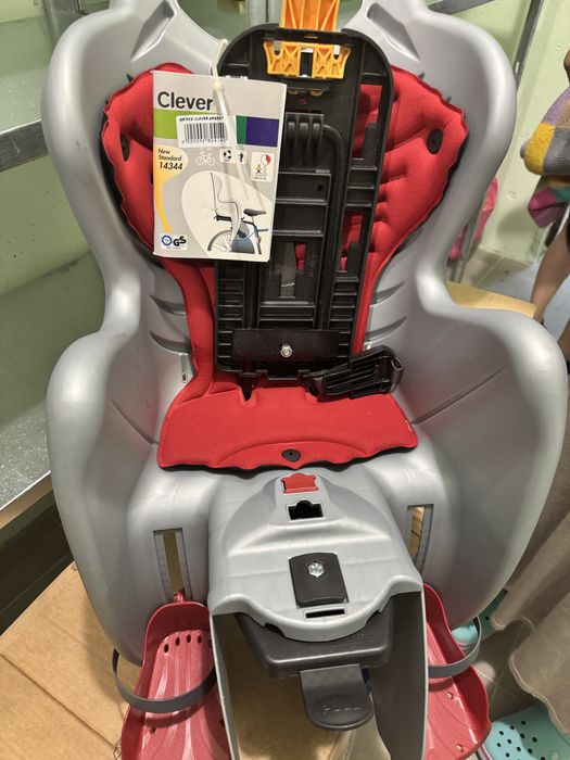 Велосидіння Bellelli MR FOX Clever дитяче заднє 22 кг. Нове.