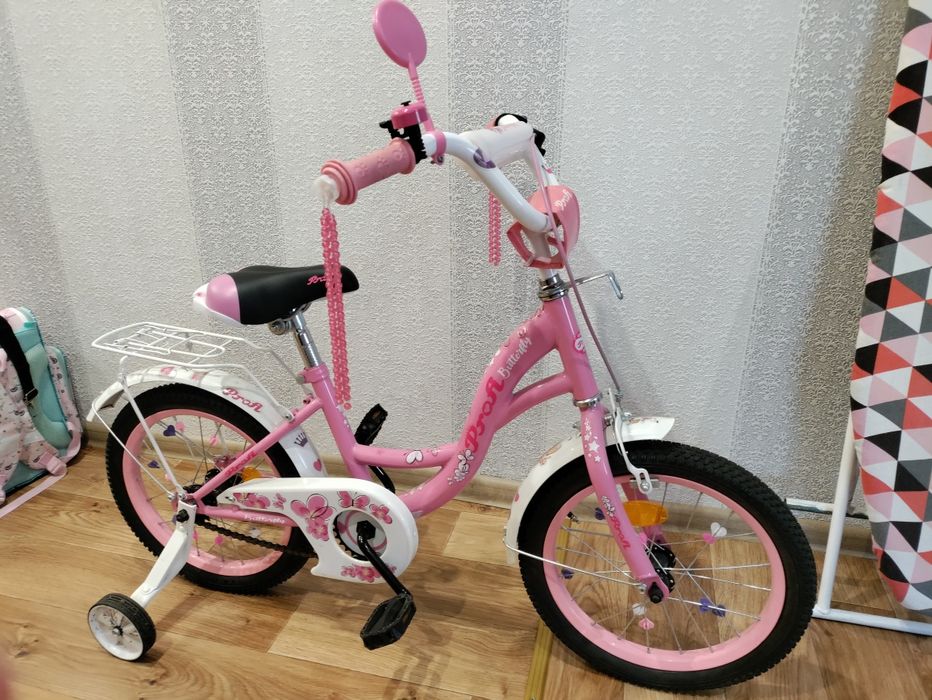 Велосипед дитячий двоколісний Profi Bloom 14" Біло-рожевий (Y1425 whit