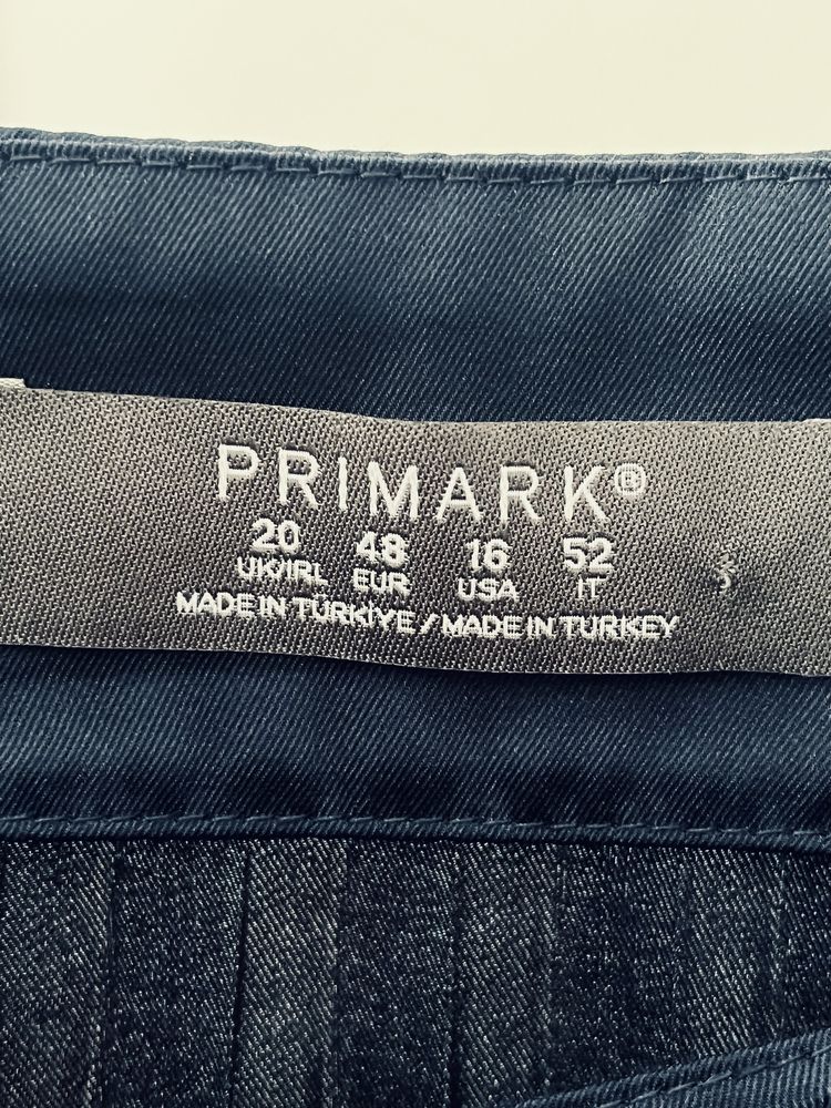 Spódnica plisowana granatowa asymetryczna Primark
