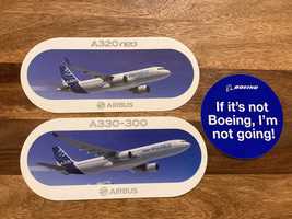Airbus e Boeing (autocolantes)