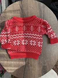 Новогодний нарядный свитер Next 6-9
