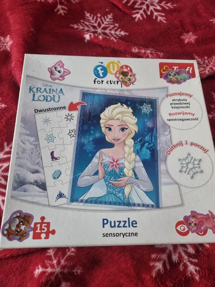 Puzzle sensoryczne Kraina Lodu