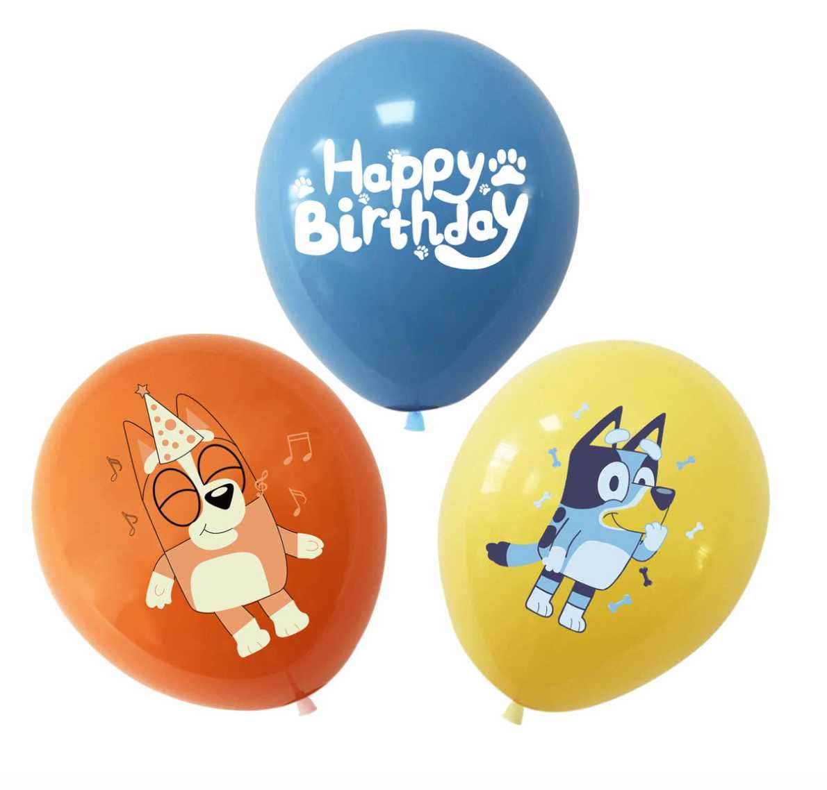 Zestaw balonów Bluey i Bingo 15 szt. balony lateksowe na urodziny