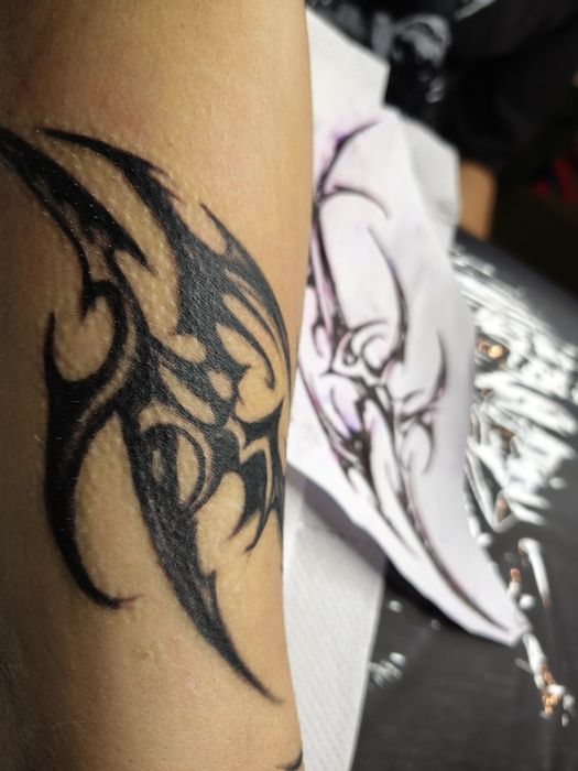 Тату реализм, чекано