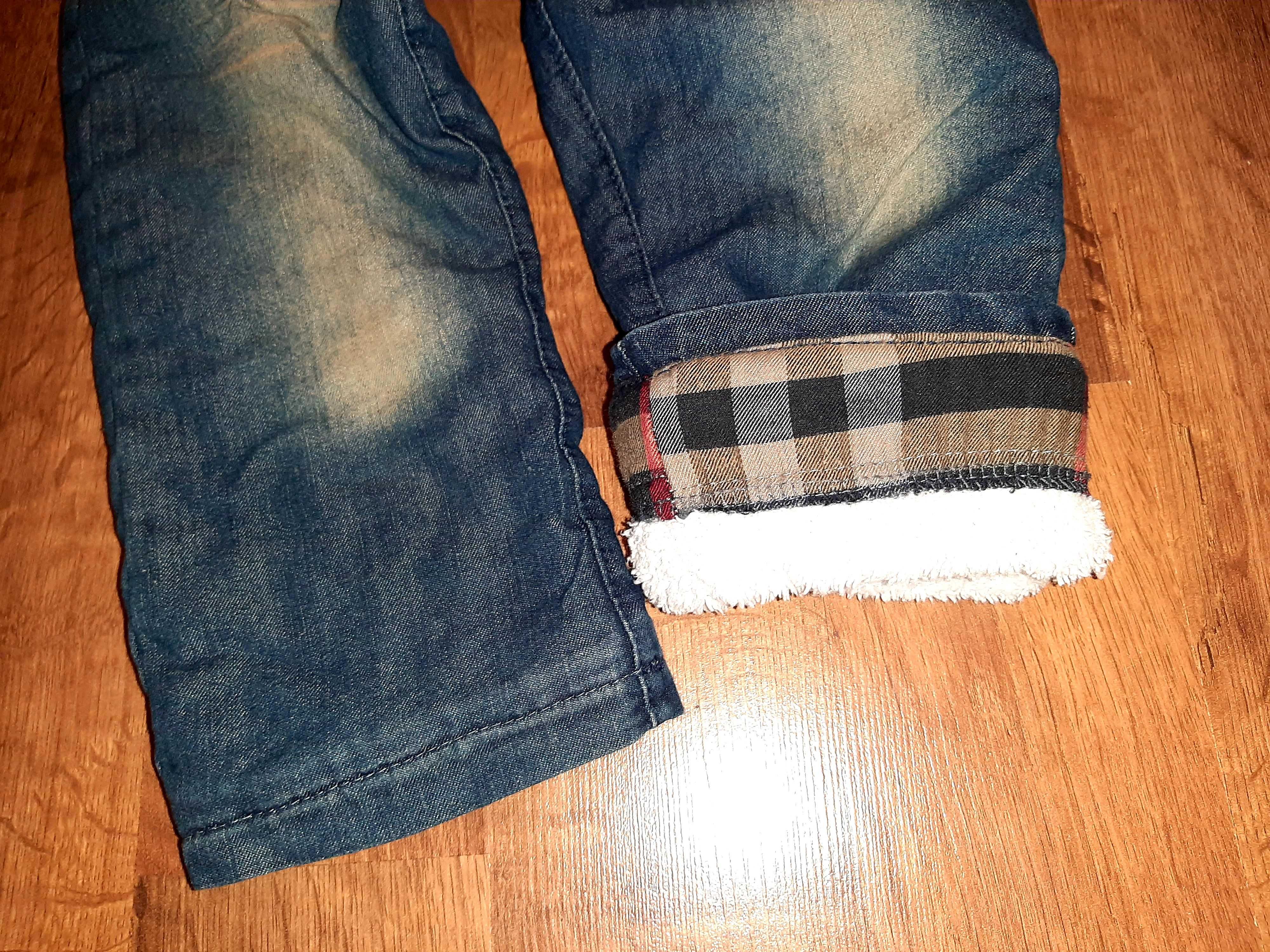 Теплые мягкие джинсы "на меху" начес махра "травка"для мальчика