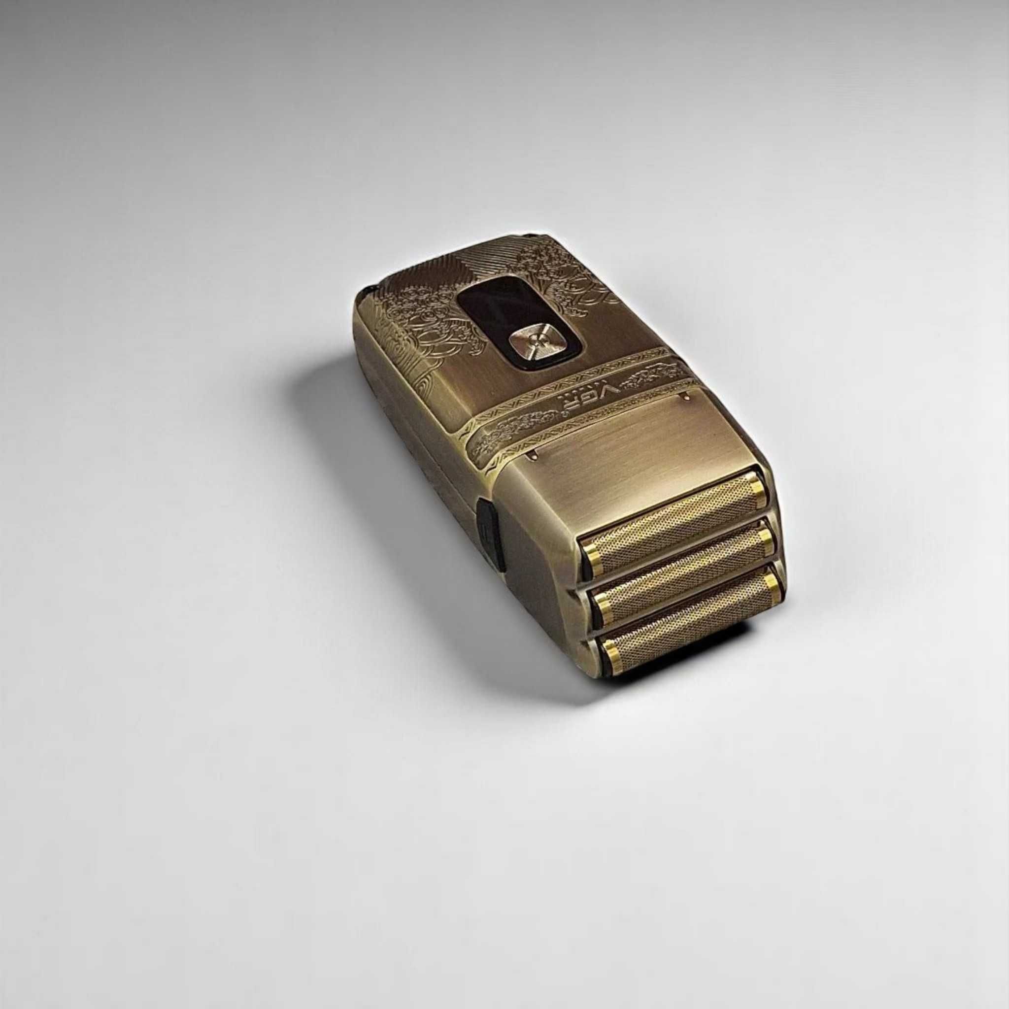 Электробритва VGR V-335Gold шейвер 3-е лезвие триммер LED-дисплей