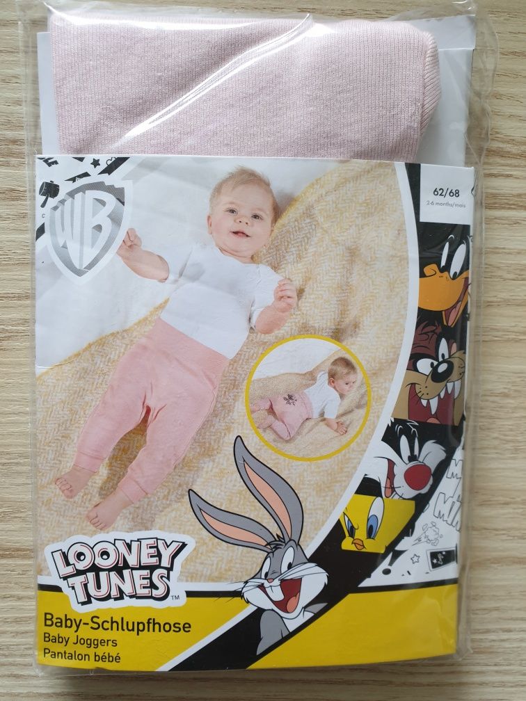 Nowe spodnie leginsy getry 2-6 62/68 legginsy baby joggers półśpiochy