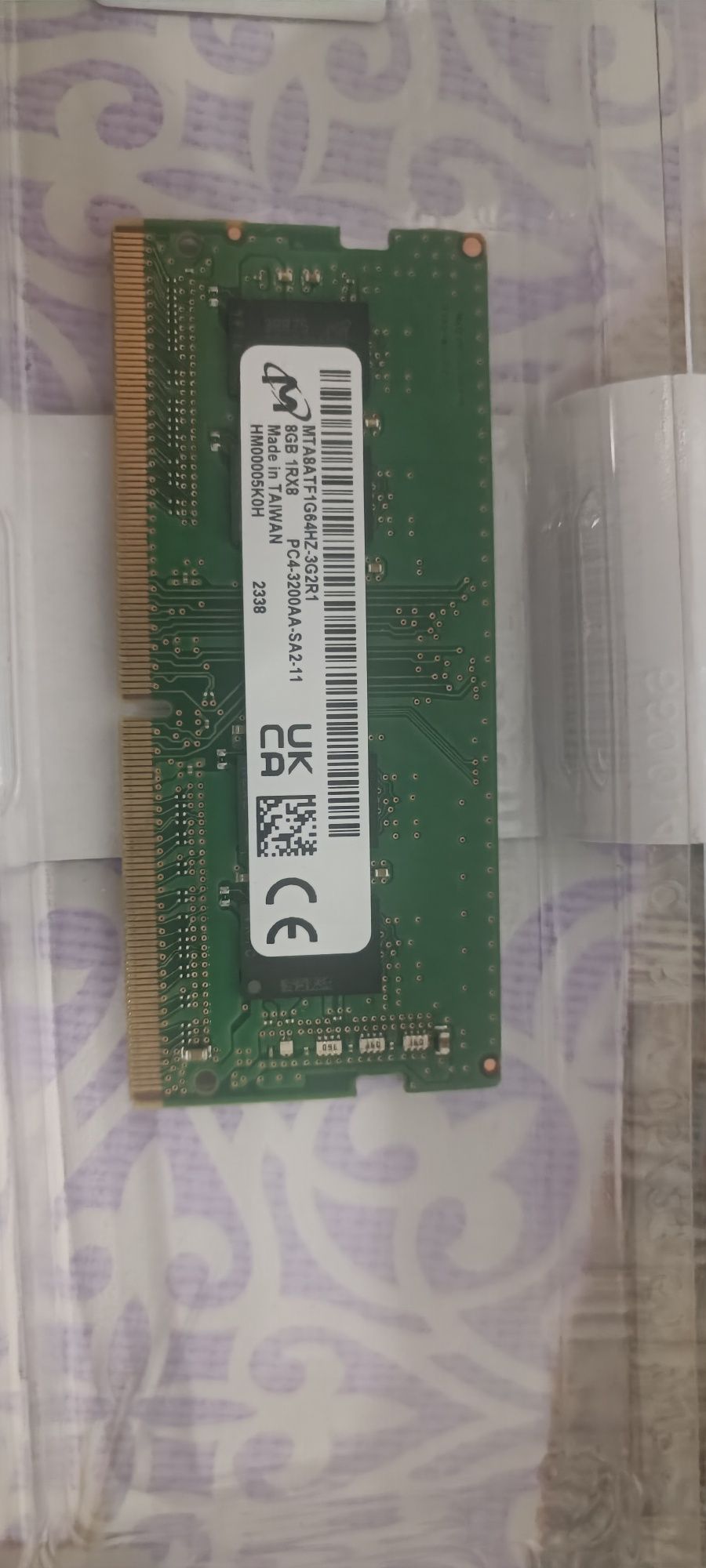 Оперативная память ноутбука 8gb