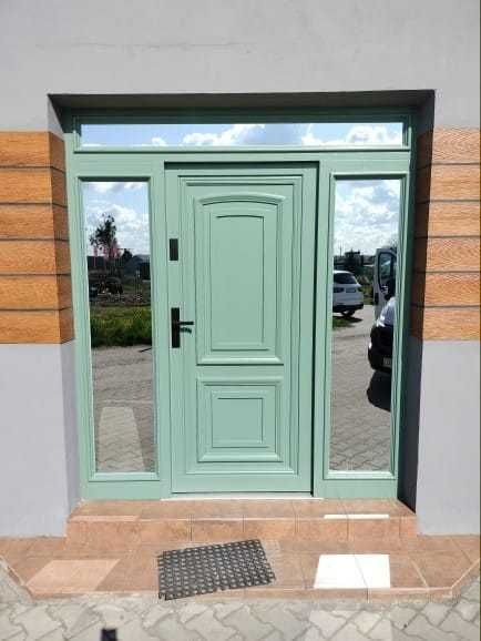 Drzwi zewnętrzne dębowe!dostawa GRATIS!Czyste Powietrze! Montaż!Ral!