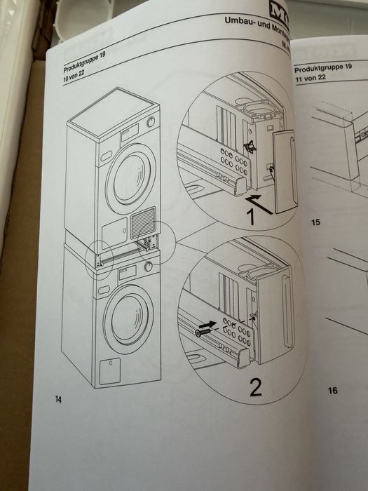 MIELE Zestaw łączący pralkę z suszarką