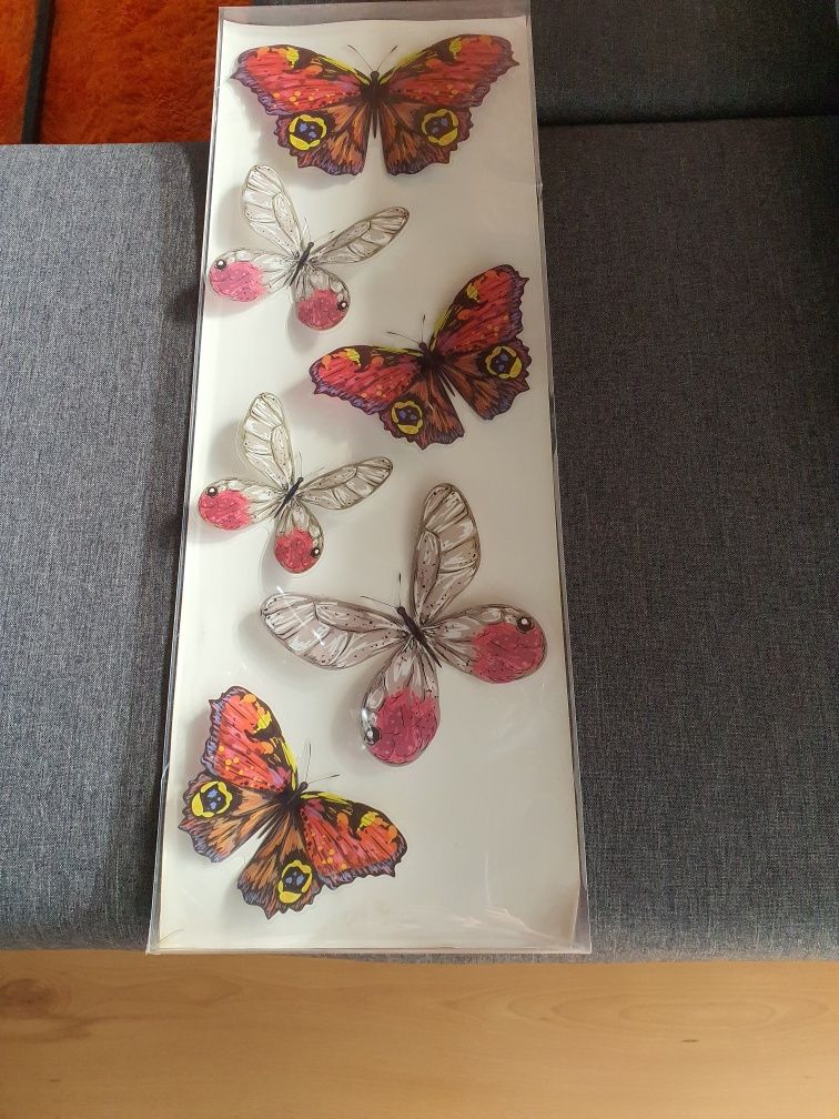 Motylki dekoracyjne 3D