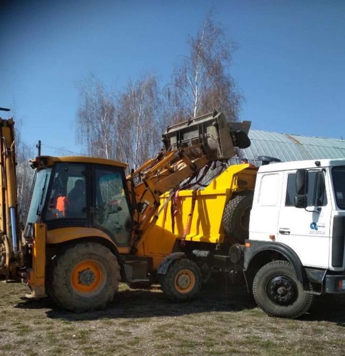 Вывоз мусора,доставка чернозему, щебня, Камаз,Трактор уборка снега