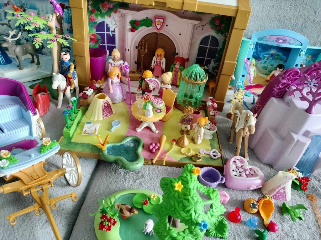 Zestaw playmobile 4 krainy syrenki, ksiezniczki, wrozki i zimowe