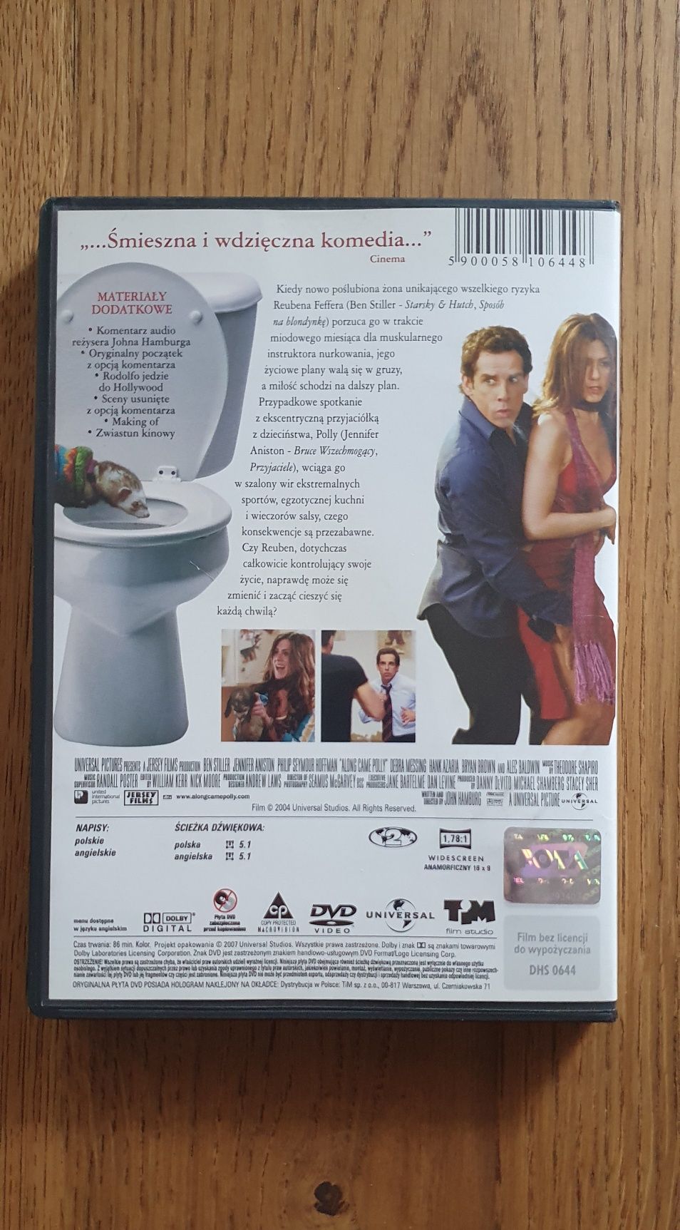 Nadchodzi Polly, Jeniffer Aniston, Ben Siller, dvd