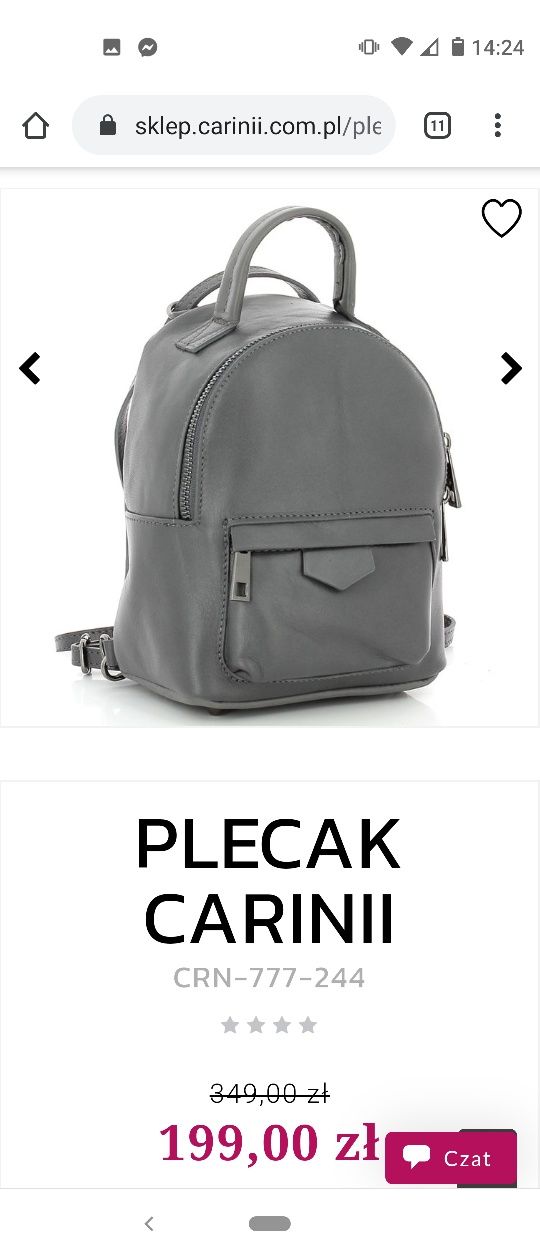 Mały plecak damski CARINII