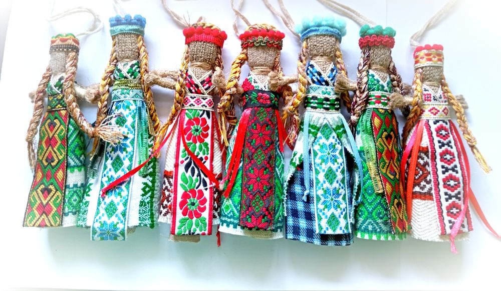 Український сувенір лялька мотанка, лялька ангел охоронець, лелека, ля