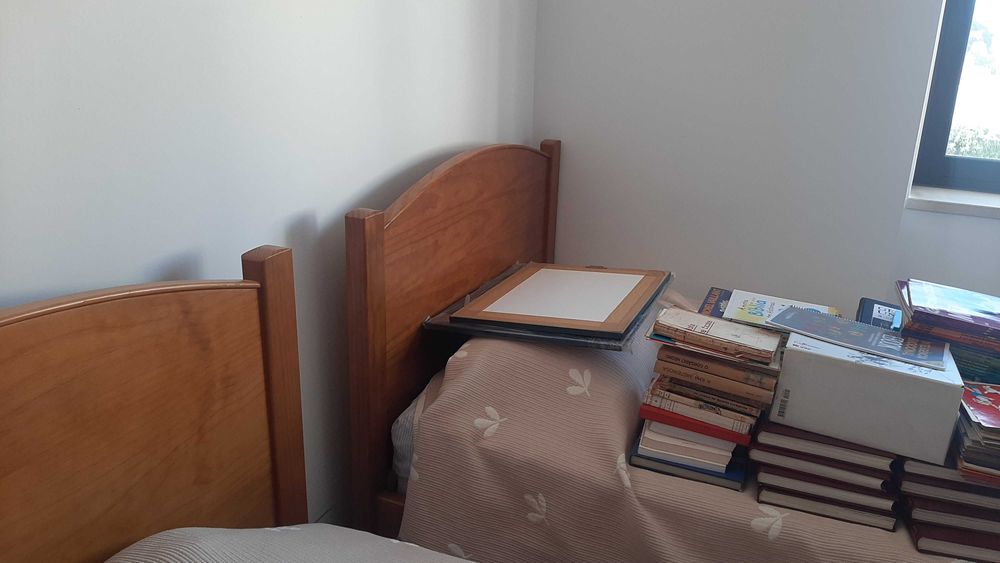 Cama individual pinho maciço