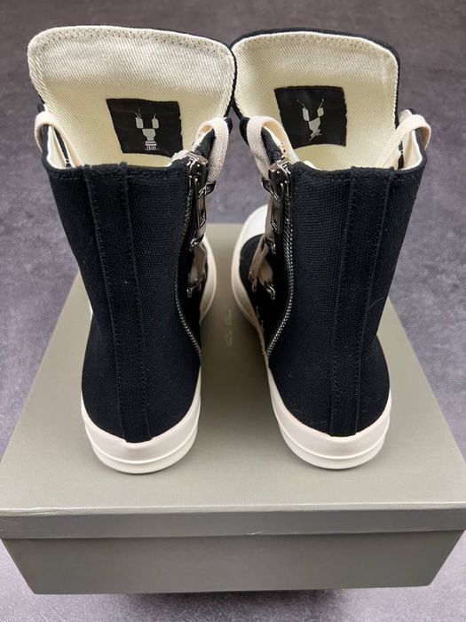 Rick Owens Hexagram Ramones Low Black White