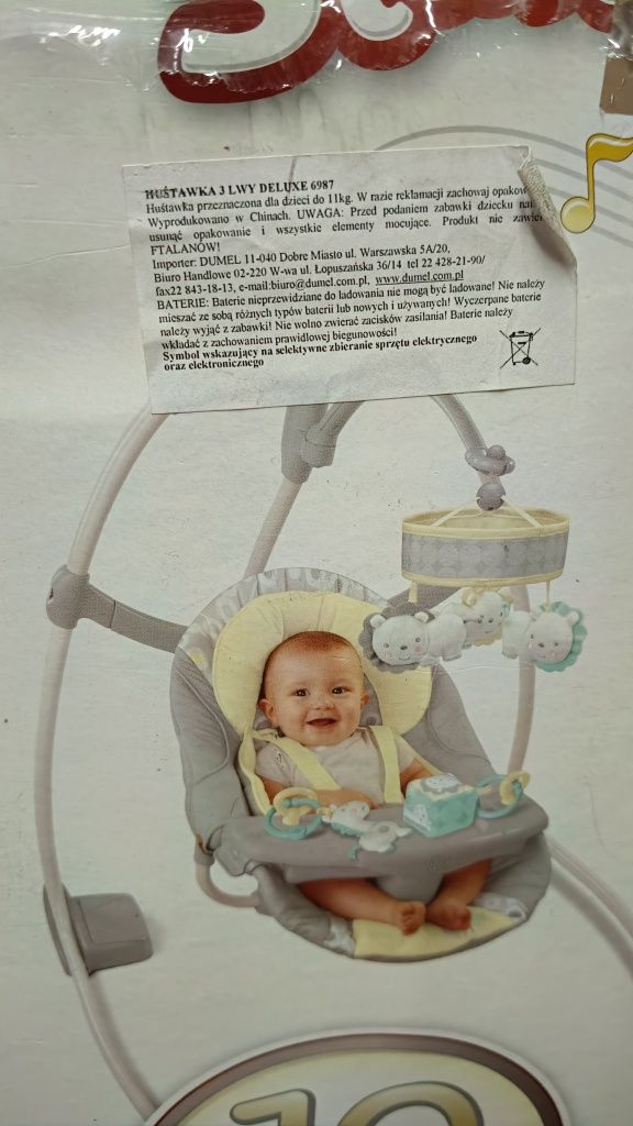 Huśtawka, leżaczek niemowlęcy InGenuity