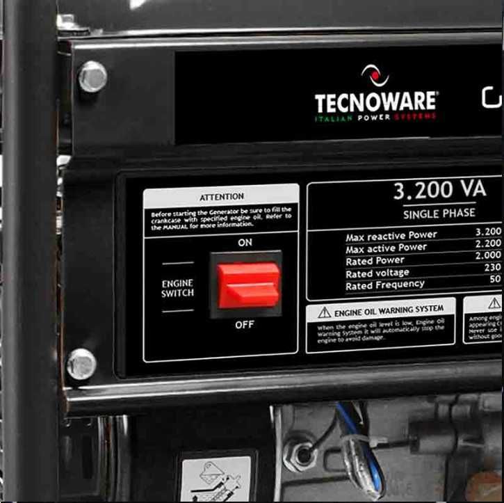 Бензиновий генератор Tecnoware 3200VA FGE3200M