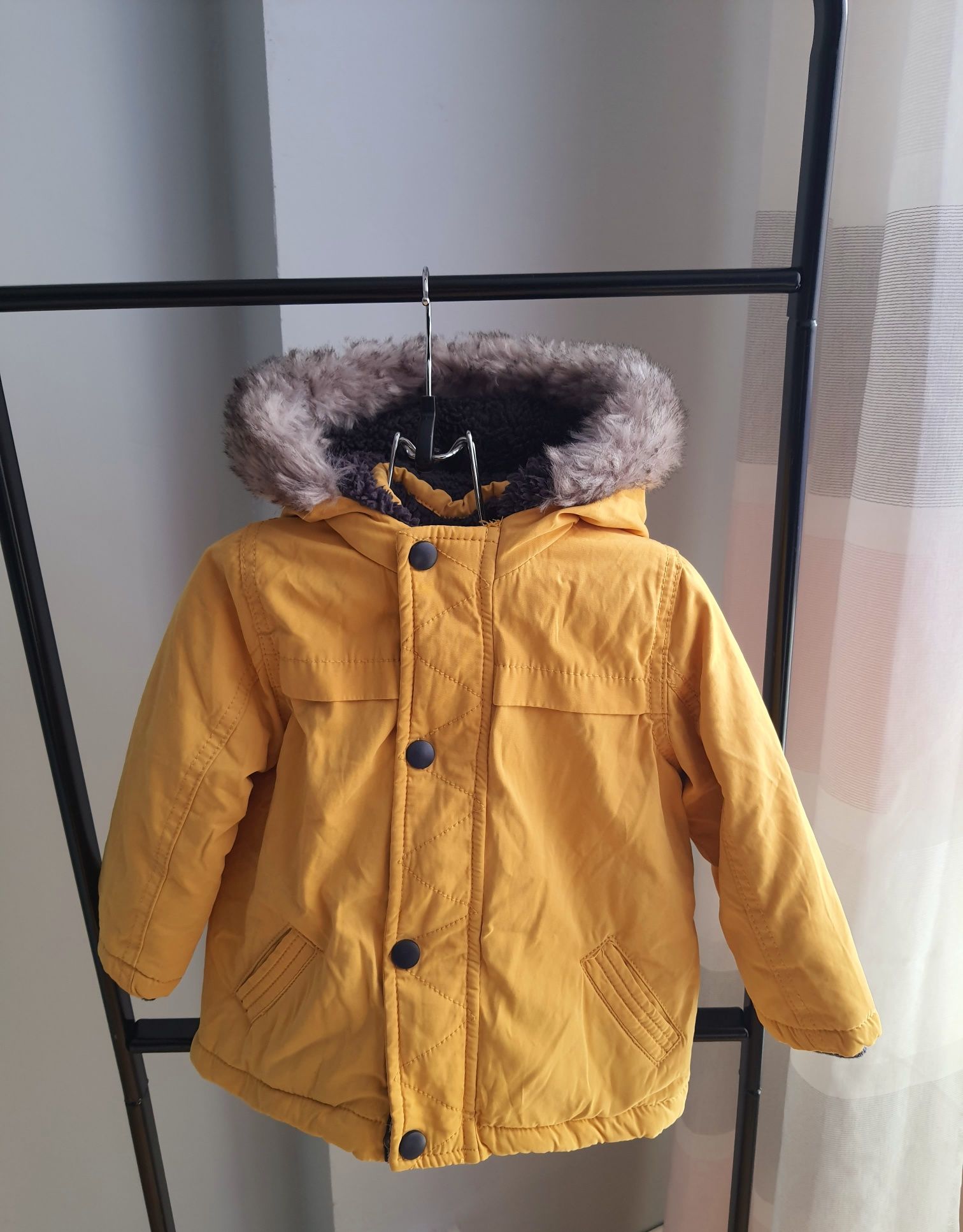 Kurtka zimowa, płaszczyk parka f&f 80cm 9-12 miesięcy