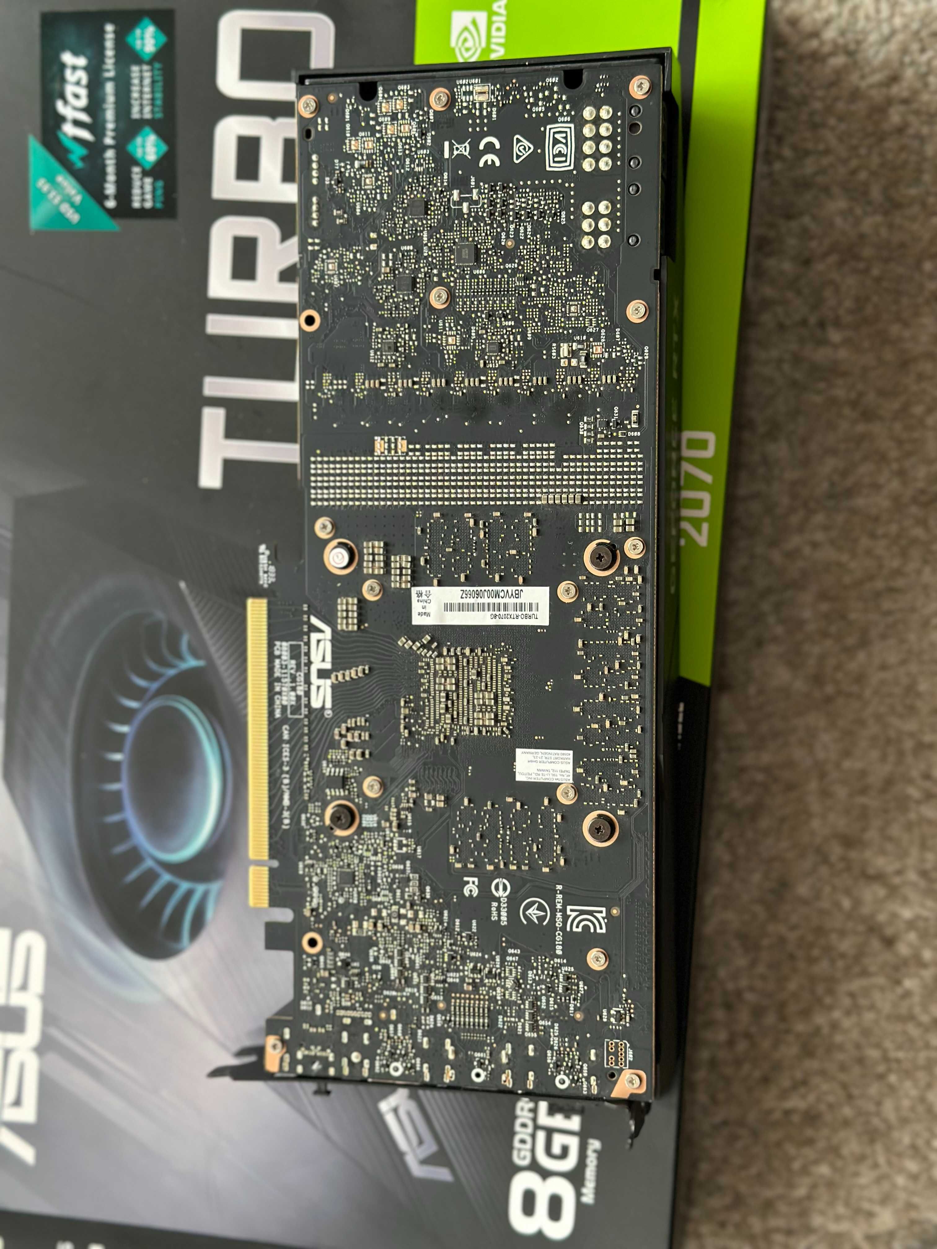 Placa Gráfica Asus Geforce RTX 2070 Turbo 8GB