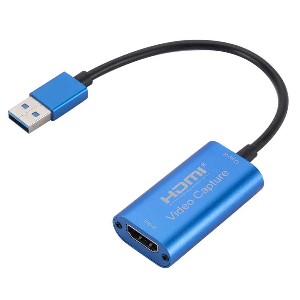 Placa Captura Vídeo USB/C para HDMI p/ Gravação Jogos Streaming p/ PC