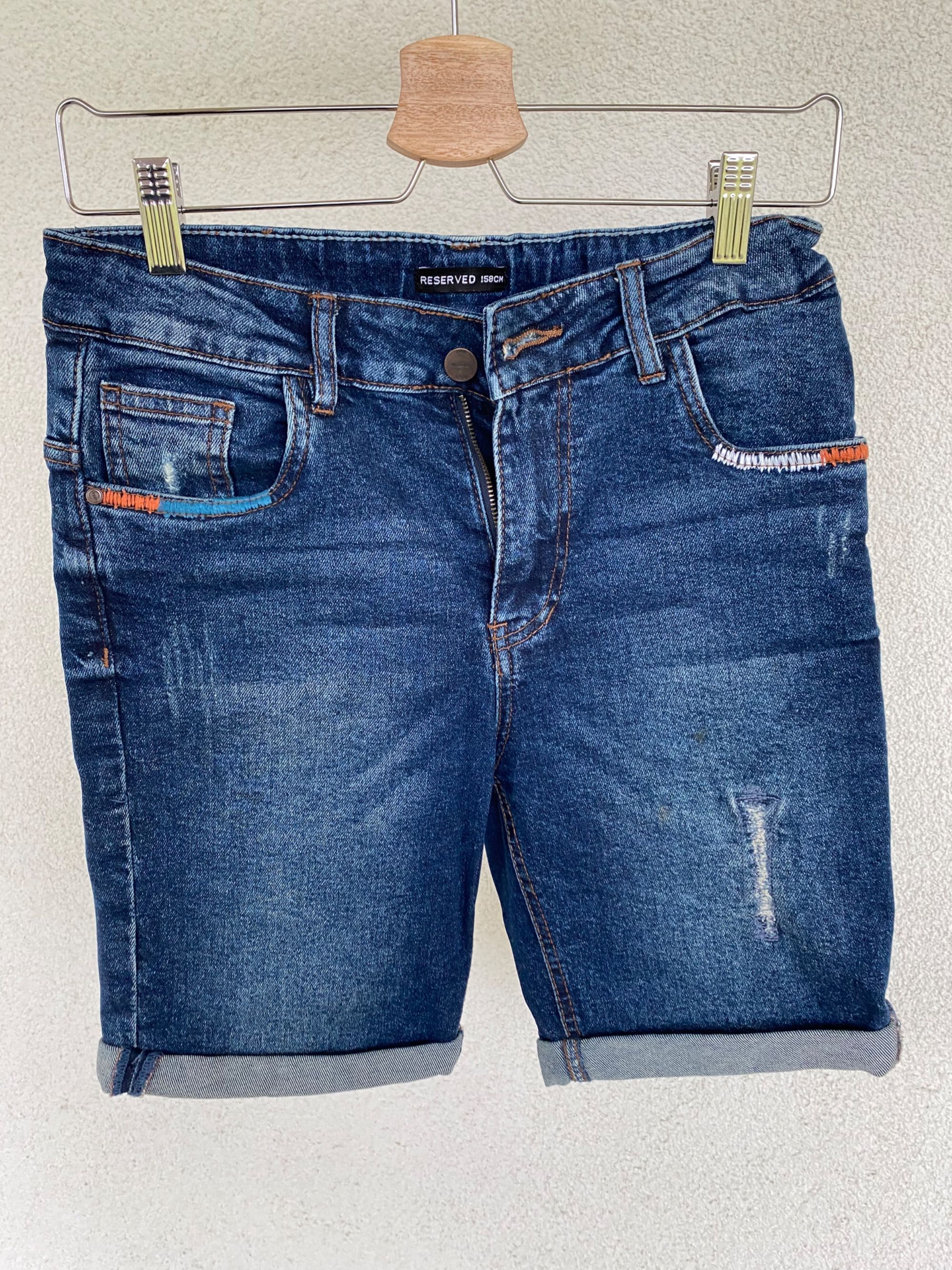 Spodenki krótkie chłopięce jeansowe