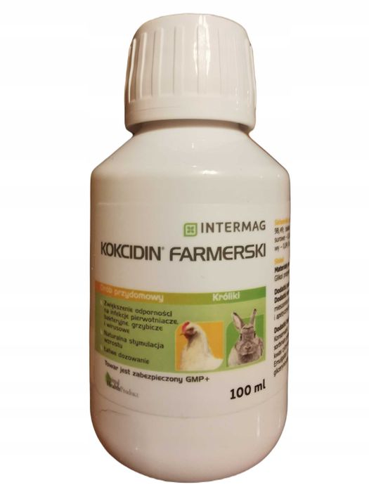 KOKCIDIN FARMERSKI kokcydioza drób króliki 100ml