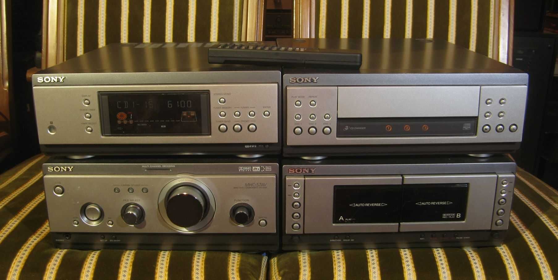 Sony MHC-S7AV + pilot znakomity zestaw HiFi wejścia Optyczne 2x95W