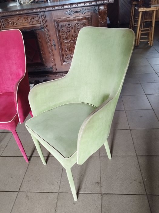 krzesło fotelowe do jadalni antyk Vintage