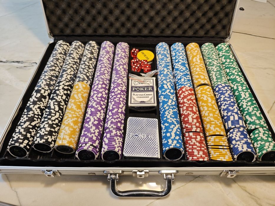 Poker zestaw, żetony