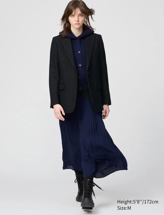 Піджак твідовий чорного кольору UNIQLO: C