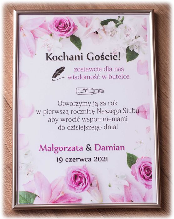 Księga gości na ślub oryginalna atrakcja cały ZESTAW