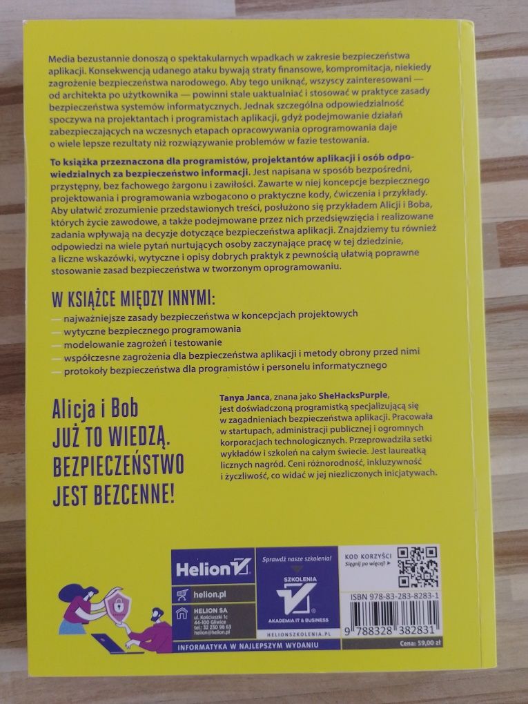 Alicja i Bob. Bezpieczeństwo aplikacji w praktyce - Tanya Janca