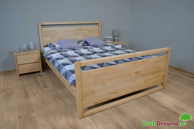 Łóżko do sypialni drewniane bukowe LUNAR 90, 120, 140, 160x200 WYSYŁKA