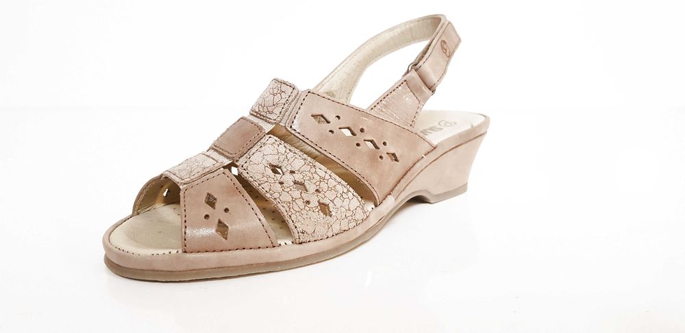 Sandały damskie Suave skóra, beż, komfort rozmiar 37,38,39,40
