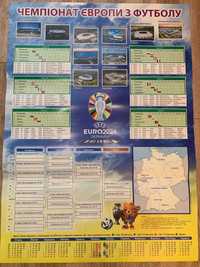 Плакат Чемпіонату Європи з футболу 2024!